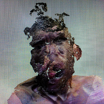 Interrupted 3D scan by artist Paul Coombs
